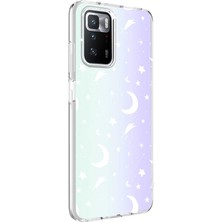 Nova Global Xiaomi Redmi 10 Kılıf M - Blue Desenli Kapak - Moon No4