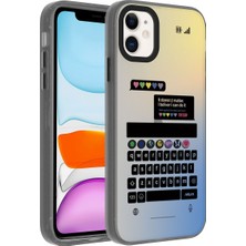 Nova Global Apple iPhone 11 Uyumlu Desenli Dragon Sert Kapak - Klavye