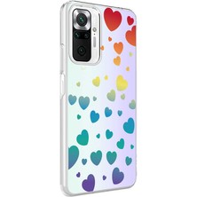 Nova Global Xiaomi Redmi Note 10 Pro Kılıf M - Blue Desenli Kapak - Heart No3