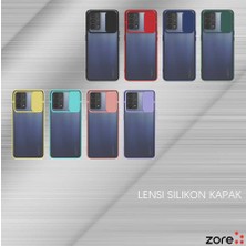 ZORE Oppo A74 4g Kılıf Lensi Kapak-Turkuaz