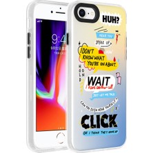 Nova Global Apple iPhone 8 Uyumlu Desenli Dragon Sert Kapak - Kelimeler