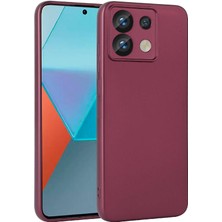 ZORE Xiaomi Redmi Note 13 Pro 5g Kılıf Premier Silikon Kapak-Mürdüm