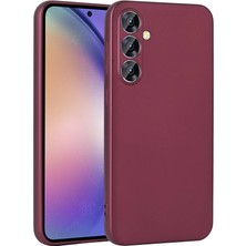 ZORE Galaxy A55 Kılıf Premier Silikon Kapak-Mürdüm