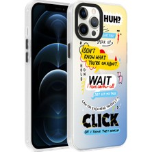 Nova Global Apple iPhone 12 Pro Max Kılıf Desenli Dragon Sert Kapak - Kelimeler