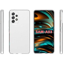 ZORE Galaxy A73 Kılıf Süper Silikon Kapak-Renksiz