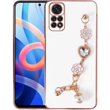 ZORE Xiaomi Redmi Note 11 Global Kılıf El Tutamaçlı Kamera Korumalı Zore Taka Silikon Kapak-Beyaz