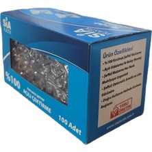 Sia Plastik Şeffaf Açılı T Bağlantı Elemanı-1 Paket (100 Adet)