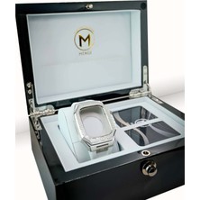 Mengi Luxury Beyaz Silikon Kordon ve Kasa 40 mm - 41 mm