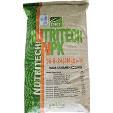 Doktor Tarsa Damlama Gübresi Nutritech 16+08+24+2mgo+Te Bitki Meyve Geliştirici Gübre 25 Kg