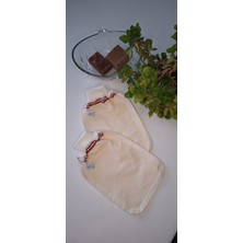 Eker- Nazik Dokunuş Hızlıgiy Kese Seti-2 Adet Kese-Lastikli Kese-Banyo ve Duş Kesesi-Doğal Özel Dokuma