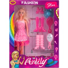 Anlily Fashion Star Kutulu Aksesuarlı Bebek