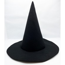 Xnews Siyah Renk Keçe Cadı Şapkası