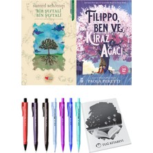 Filippo, Ben ve Kiraz Ağacı ve Bir Şeftali Bin Şeftali 2'li Set - Kalem