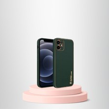 Haktan Kılıf iPhone 12 Kamera Koruyuculu Leather Case