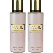 Wue. De Bonheur Vücut ve Saç Spreyi 250 ml 2'li - Body And Hair Mist