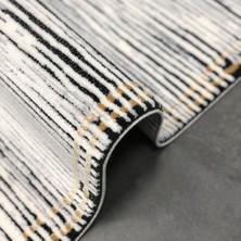 Woolen Halı Pera Koleksiyonu  Akrilik Dokuma Lüks Saçaklı Halı 4509 Gri