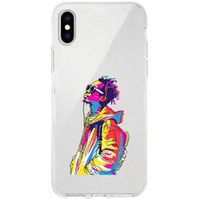 Zeyno Apple Iphone Xs Max Uyumlu Renkli Dj  Desenli Silikon Kılıf