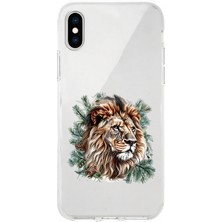 Zeyno Apple Iphone X-Xs Uyumlu Yüce Aslan  Desenli Silikon Kılıf