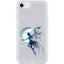 Zeyno Apple Iphone Se 2022 Uyumlu Ay Perisi  Desenli Silikon Kılıf