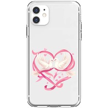 Zeyno Apple Iphone 11 Uyumlu Aşk Kuşları  Desenli Silikon Kılıf