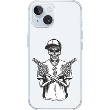 Zeyno Apple Iphone 14 Uyumlu Iskelet Silah  Desenli Silikon Kılıf