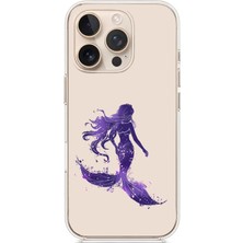 Zeyno Apple Iphone 13 Pro Max Uyumlu Denizkızı Figürü  Desenli Silikon Kılıf