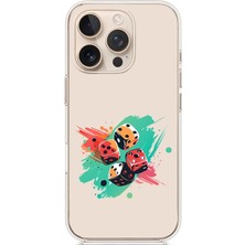 Zeyno Apple Iphone 12 Pro Max Uyumlu Şans Zarları  Desenli Silikon Kılıf