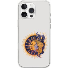 Zeyno Apple Iphone 15 Pro Uyumlu Güneş Kadın  Desenli Silikon Kılıf