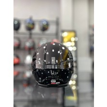 MT Helmets Thunder 4 Gloss Black Kask Şeffaf Vizörlü