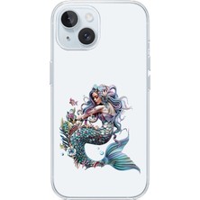 Zeyno Apple Iphone 14 Uyumlu Deniz Kızı  Desenli Silikon Kılıf