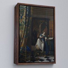 Alaz Trade Çerçeveli Johannes Vermeer - Katolik Inancının Alegorisi Tablo- Allegory Of The Catholic FAITH-8057