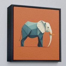 Alaz Trade Çerçeveli Yapay Zeka Fil TABLOSU-8311