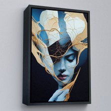 Alaz Trade Çerçeveli Kadın Yüzü Illüstrasyon TABLO-8020