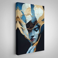 Alaz Trade Kadın Yüzü Illüstrasyon TABLO-8020