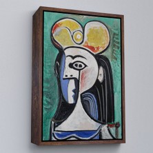 Alaz Trade Çerçeveli Pablo Picasso - Jaqueline Roque Portre TABLOSU-8087