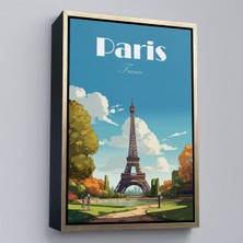 Alaz Trade Çerçeveli Fransa Paris Eyfel Kulesi TABLOSU-7809