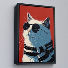 Alaz Trade Çerçeveli Cool Kedi TABLO-7643