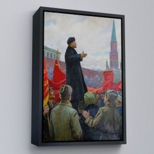 Alaz Trade Çerçeveli Sovyet Lideri Vladimir Lenin TABLO-7888