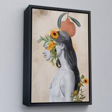 Alaz Trade Çerçeveli Pop Art Soyut Kadın TABLOSU-7873