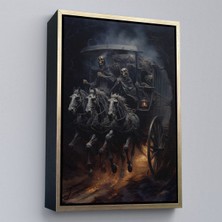 Alaz Trade Çerçeveli Cadılar Bayramı Tablosu - HALLOWEEN-7979