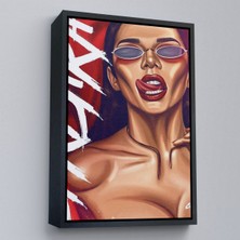 Alaz Trade Çerçeveli Gözlüklü Kadın TABLOSU-7719