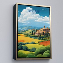 Alaz Trade Çerçeveli Toskana Italya Tablosu - TUSCANY-7764