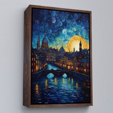 Alaz Trade Çerçeveli Vincent Van Gogh Tarzı Venedik TABLOSU-7795