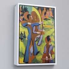 Alaz Trade Çerçeveli Ernst Ludwig Kirchner - Okçular Tablosu - ARCHERS-8064