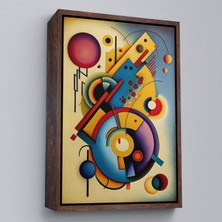 Alaz Trade Çerçeveli Kandinsky Tablosu Minimal Soyut TABLO-7826
