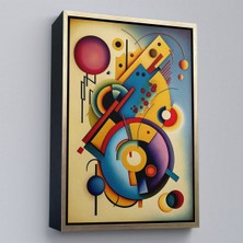 Alaz Trade Çerçeveli Kandinsky Tablosu Minimal Soyut TABLO-7826