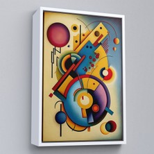 Alaz Trade Çerçeveli Kandinsky Tablosu Minimal Soyut TABLO-7826