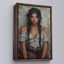 Alaz Trade Çerçeveli Ispanyol Güzel Kadın TABLOSU-7757