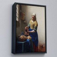 Alaz Trade Çerçeveli Johannes Vermeer - Sütçü Kız Tablo - The MILKMAID-7434