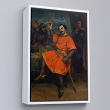 Alaz Trade Çerçeveli Gustave Courbet - Louis Gueymard Şeytan Robert Rolünde TABLO-7356